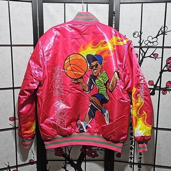 Fresh Prince of Bel-Air Satin Jacket Coat Size XL New - Picture 5 of 6